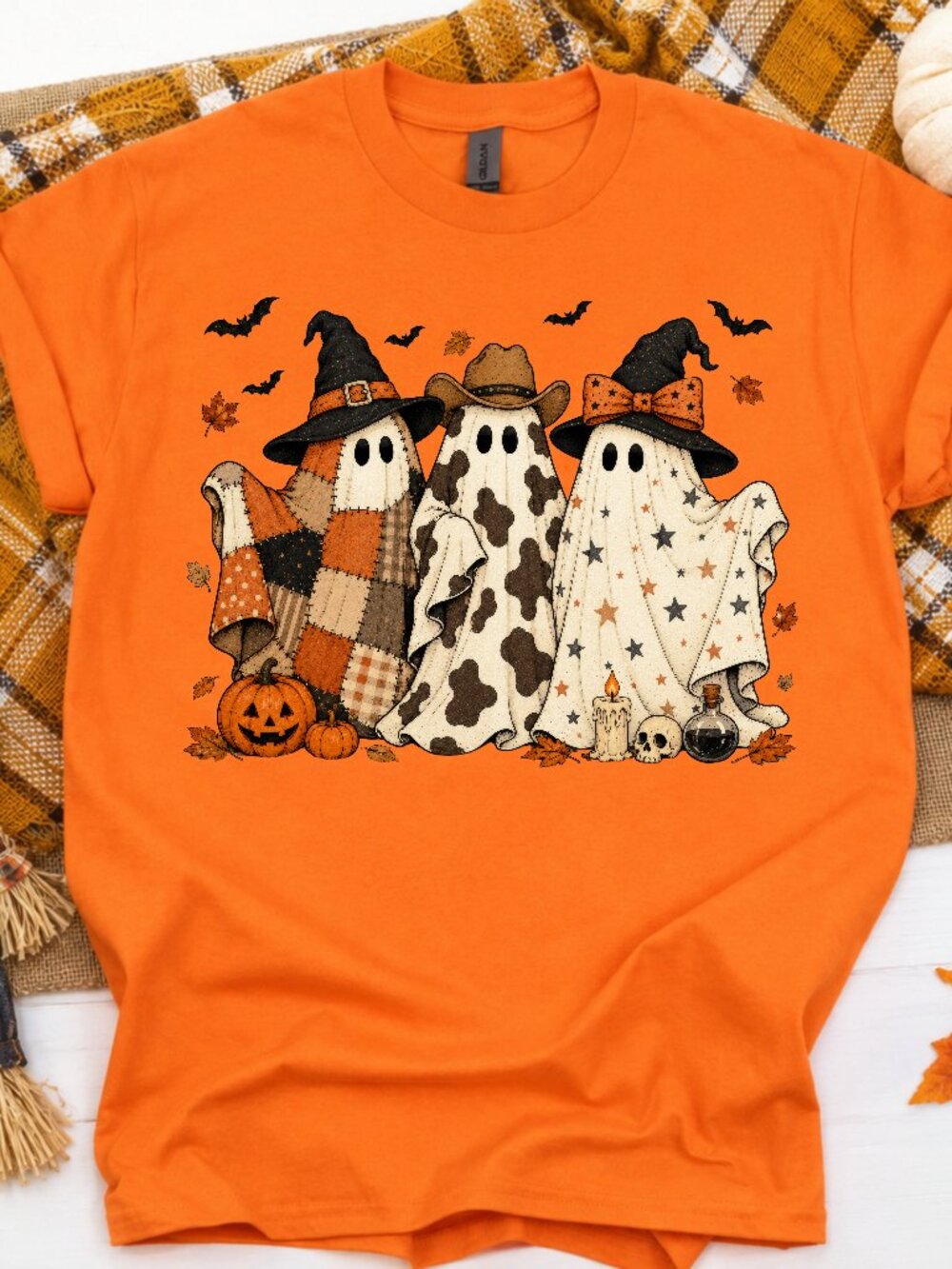 Halloween Western Witch Ghost T-Shirt